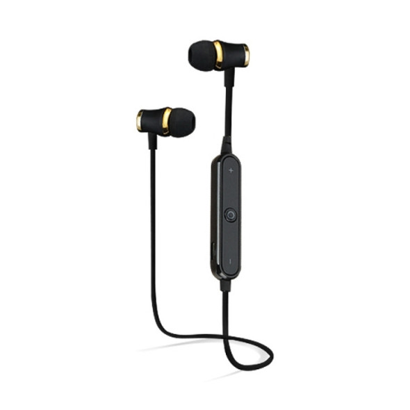 Bass Handsfree Sports Sweatproof Wireless Bluetooth Earphones with Mic(black)