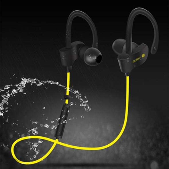 TOMNEW Sport Stereo Wireless Bluetooth Earphone with Microphone for Smartphone(Yellow)