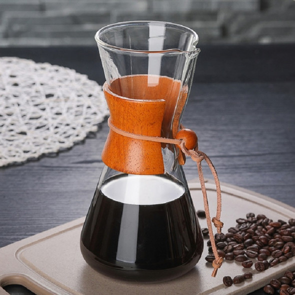 Heat Resistant Glass Coffee Pot Convenient Hand Made Pot, Specification:600ml Coffee Pot