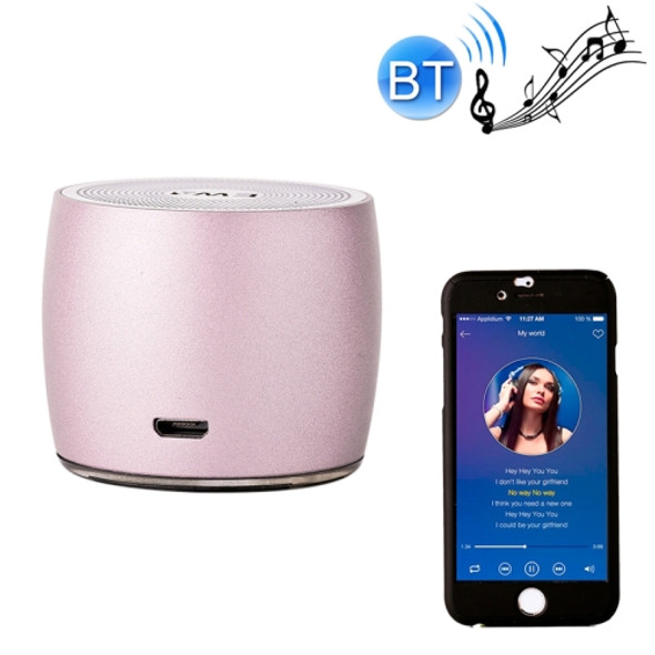 EWA A103 Portable Bluetooth Speaker Wireless Heavy Bass Bomm Box Subwoofer Phone Call Surround Sound Bluetooth Shower Speaker(Rose Gold)