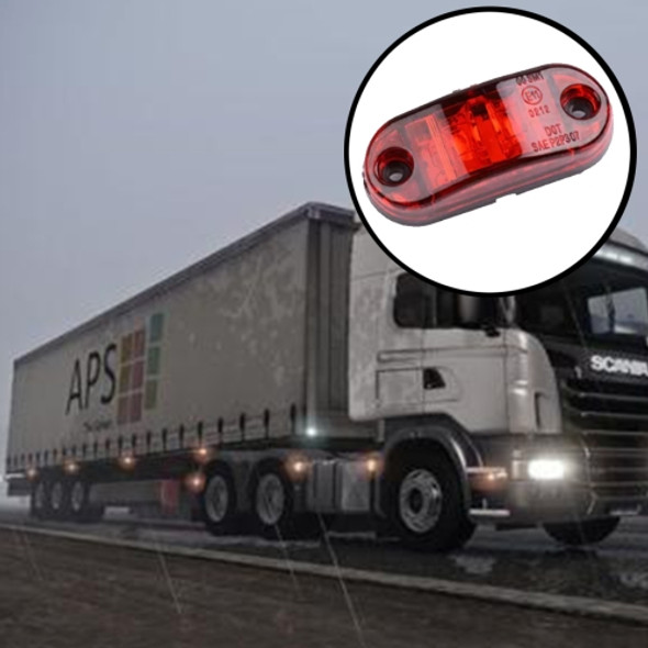 10 PCS 10-30V Car Truck Trailer Piranha LED Side Marker Blinker Lights Bulb, Red Light