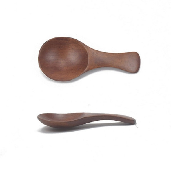 10 PCS Log Short Handle Wide Mouth Milk Powder Spoon Wooden Seasoning Tea Spoon, Style:C