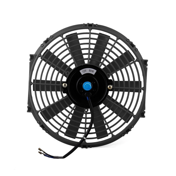 12V 80W 12 inch Car Cooling Fan High-power Modified Tank Fan Cooling Fan Powerful Auto Fan Mini Air Conditioner for Car(Black)