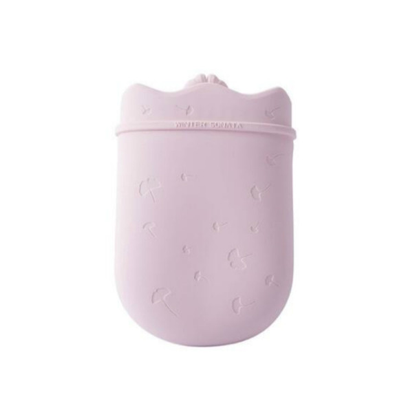 Microwave Heating Hot Water Bottle Mini Portable Creative Silicone Hot Water Bottle(Pink)