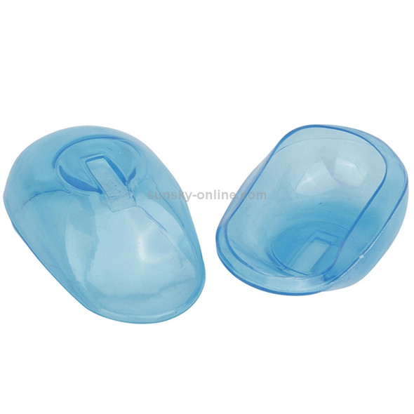 4 PCS Oyster Sauce Dyeing Hot Hair Anti-fouling Earmuffs High Temperature Acid and Alkali Waterproof Earmuffs(Blue)