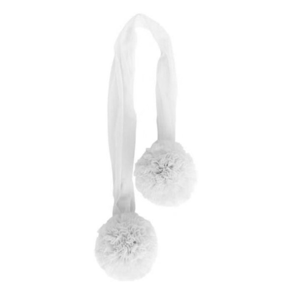 Tent Yarn Ball Hair Ball Pendant Wall Party Decoration(White )