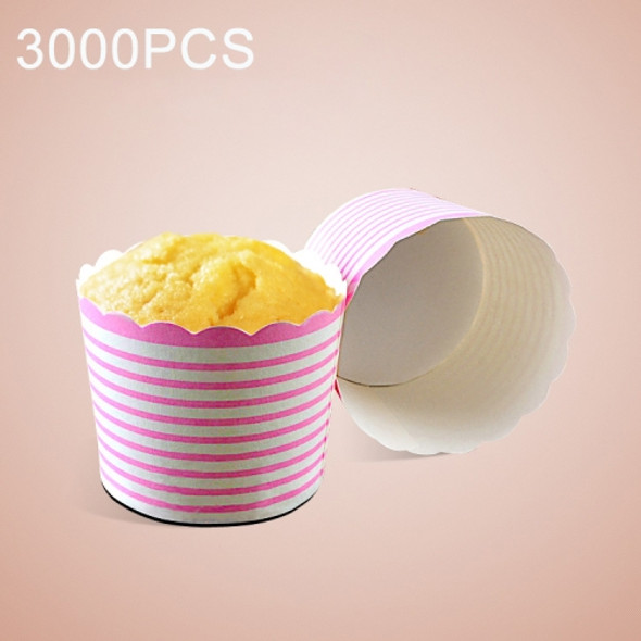 3000 PCS Round Lamination Cake Cup Muffin Cases Chocolate Cupcake Liner Baking Cup, Size: 7 x 6 x 5.5cm