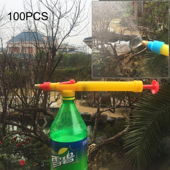 100 PCS High Pressure Plastic Bottle Drink Beverage Trolley Gun Spray Reciprocating Sprayer Coke Bottle Sprayer Manual Pressure Sprayer