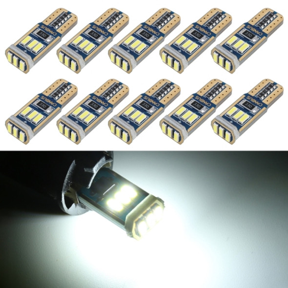 10 PCS T10 DC12V / 1.7W / 6000K / 110LM 9LEDs SMD-4014 Car Clearance Light, with Decoder