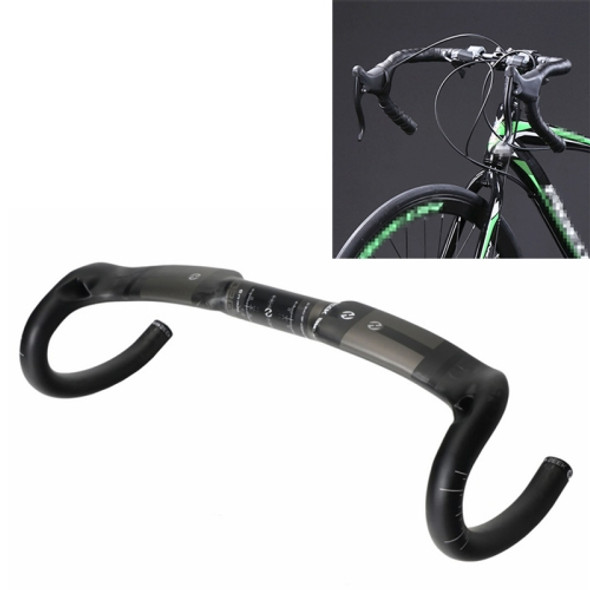 TOSEEK UD Carbon Fiber Texture Road Bike Handlebar, Size: 420mm (UD Matte)