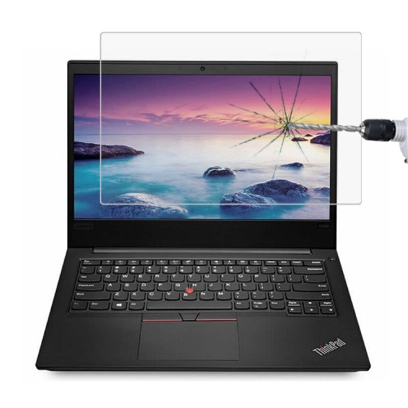 0.4mm 9H Surface Hardness Full Screen Tempered Glass Film for Lenovo ThinkPad E485 14 inch