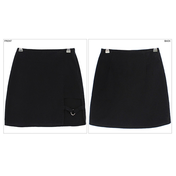 Package Hip Skirts Irregular Hem Pencil Micro Skirt Sexy Slim Women Party Skirts, Size:M(Black)