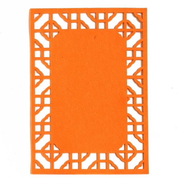 School Stereo Colorful Thick Non-woven Background Pad Decoration Materials, Size: 40x28cm (Orange)
