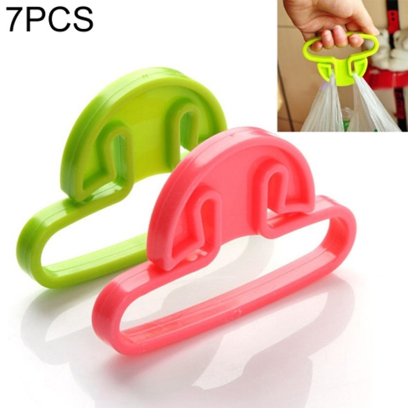 7 PCS Multifunctional Portable Shopping Bag Handle Kitchen Gadget Random Color Delivery