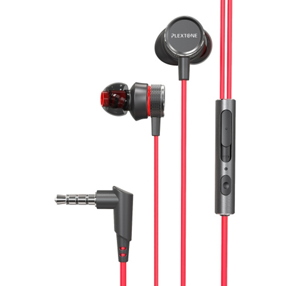 PLEXTONE G15 3.5mm Gaming Headset In-ear Wired Magnetic Stereo With Mic(Red)