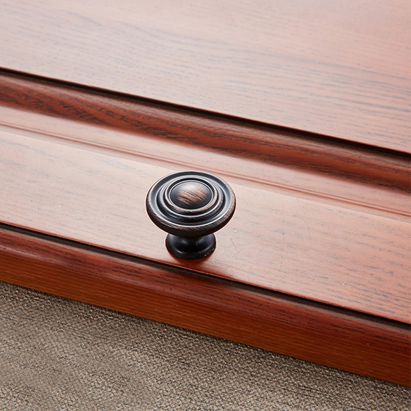 5 PCS 6230-Single Black Red Ancient Peach Wood Drawer Cabinet Door Handle