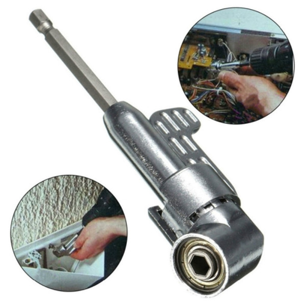 105 Degree Long Handle Right Angle Corner Drill Holds Screwdriver Bit(Long Corner Device)