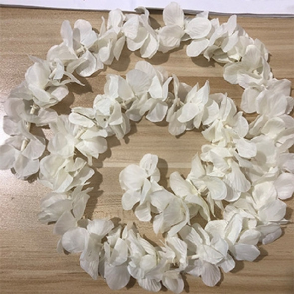 10 PCS 1M Simulation Orchids String Wedding Arrangement Flower Strip Stage Decoration Supplies(Pure White)