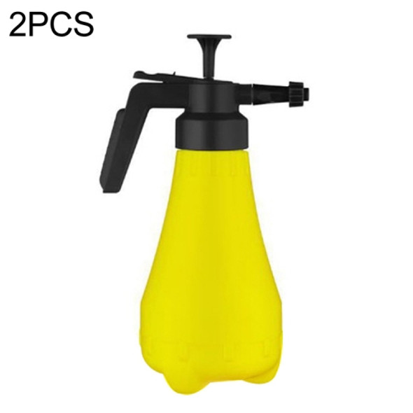 2 PCS 1.8L Spray Pot High Corrosion Resistance Hot Water Clean Disinfection Spray Bottle(Yellow)