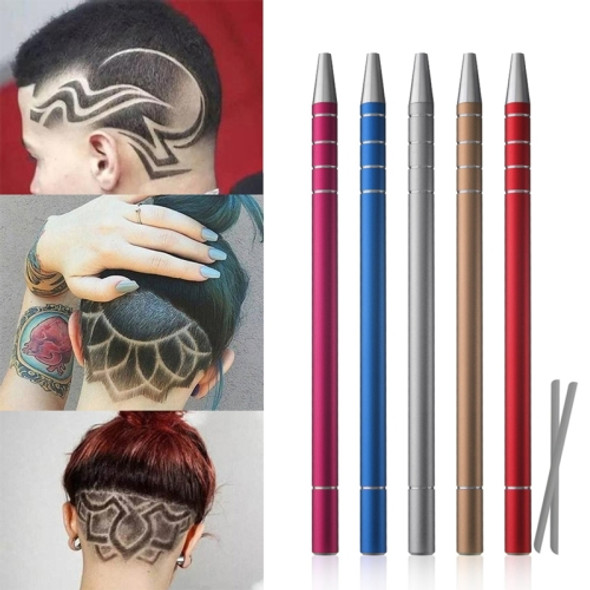 2 PCS Carving Pen Magic Engraving Hair Style Razor Pen Oil Head Nicked Tattoo Pen Scraper