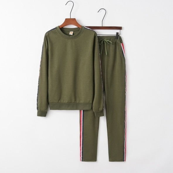 Sexy Female Casual Sports Suit (Color:Army Green Size:S)