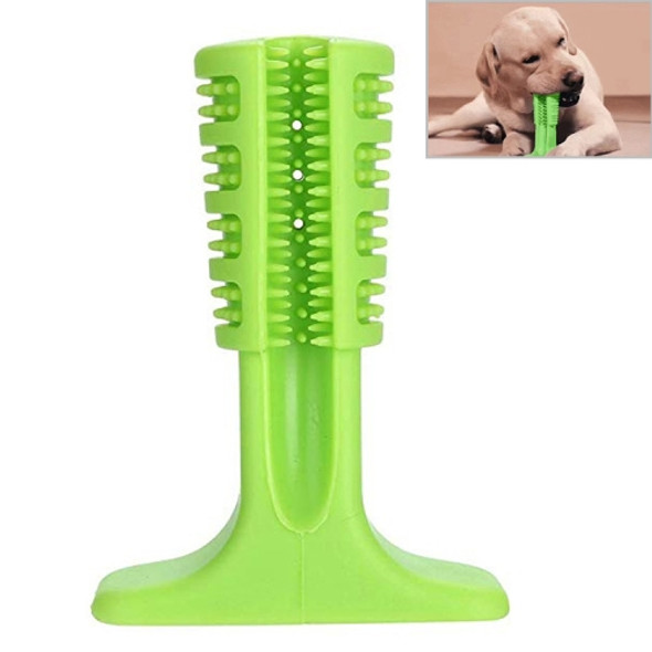 Rubber Molar Stick Toothbrush for Dogs, Size: L(Green)