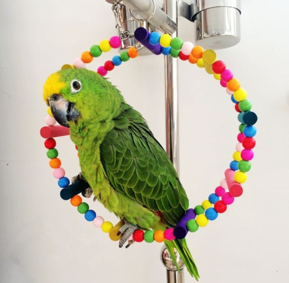 Parrot Bird Arch Climbing Swing Wheel Ring Toy, Size:Diameter 22cm