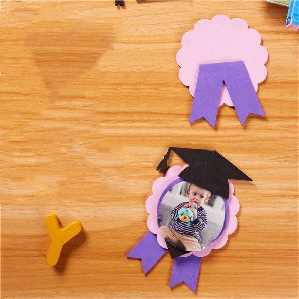3 PCS Kindergarten Small Gifts Children Handmade DIY Creative Graduation Medal, Random Color Delivery