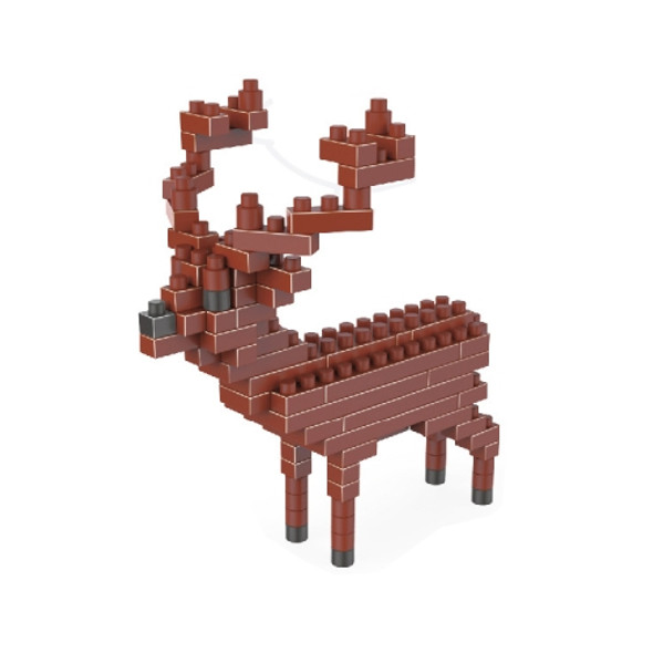 Sika deer Pattern Plastic Diamond Particle Building Block Assembled Toys