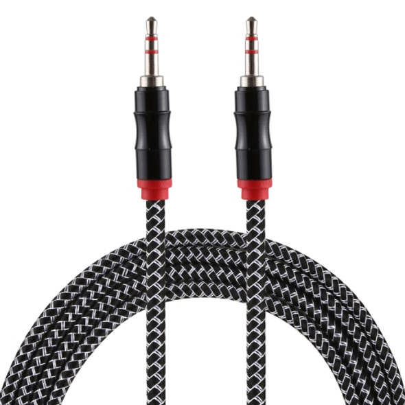 2m 3.5mm Jack Male to Male Nylon Weave AUX Cable (Black)