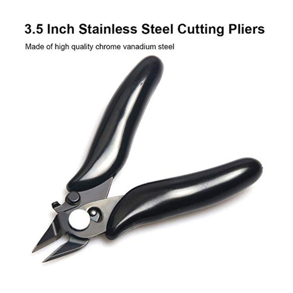 3.5 Inch Diagonal Pliers Mini Wire Cutter Small Soft Cutting Electronic Handle Pliers