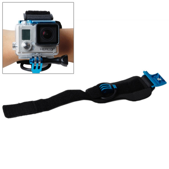 TMC HR177 Wrist Mount Clip Belt for GoPro HERO4 /3+, Belt Length: 31cm, HR177(Blue)