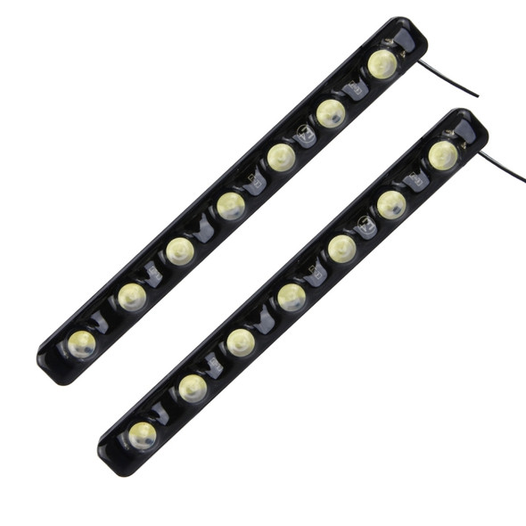 2 PCS 7W 210 LM 6000K DRL Daytime Running Light with 7 SMD-5050 Lamps, DC 12V(White Light)