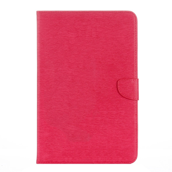 For Galaxy Tab A 10.1 (2016) / P580 Simple Style Horizontal Flip Leather Case with Holder & Card Slots & Wallet (Magenta)