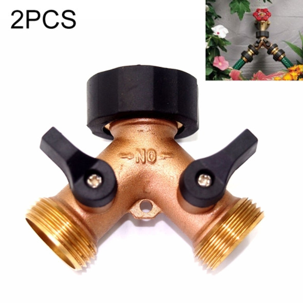 2 PCS 2 In 1 Household Water Tap Valve Shunt Connector