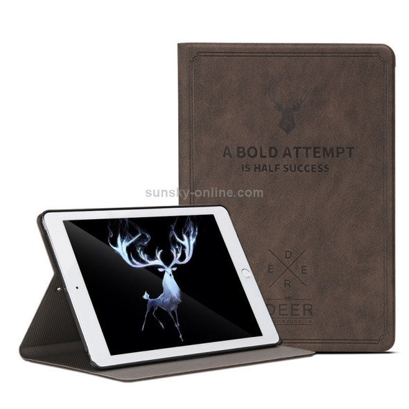 Universal Deer Skin Holster for iPad 5&6&New 9.7(Coffee)