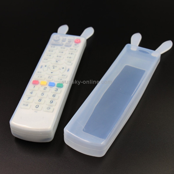 5 PCS Rabbit Design Long Air Conditioning / TV / Smart TV Box Remote Control Waterproof Dustproof Silicone Protective Cover, Size: 19.5*5*2cm