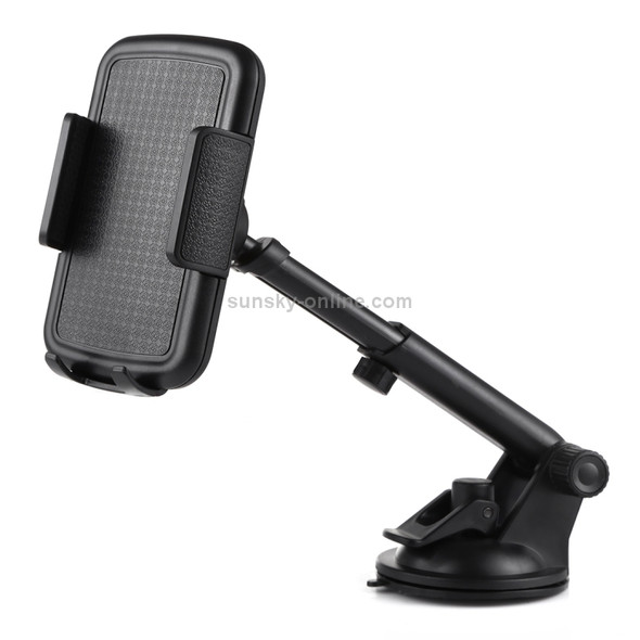 Universal Rotatable Adjustment Car Windshield Mobile Phone Holder with Suction Cup (Black)