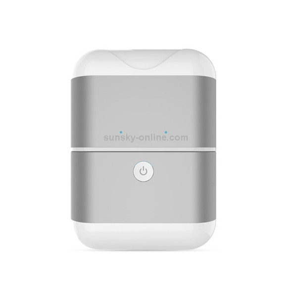 X2 Mini Invisible Bluetooth Wireless Separated Ears Headset with Charging Function Storage Box(Silver)