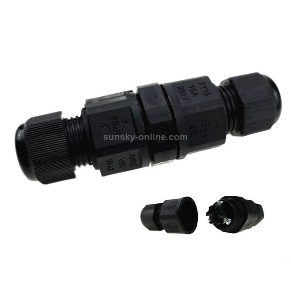XY-16 IP68 Waterproof 3 Pin Straight Cable Connector
