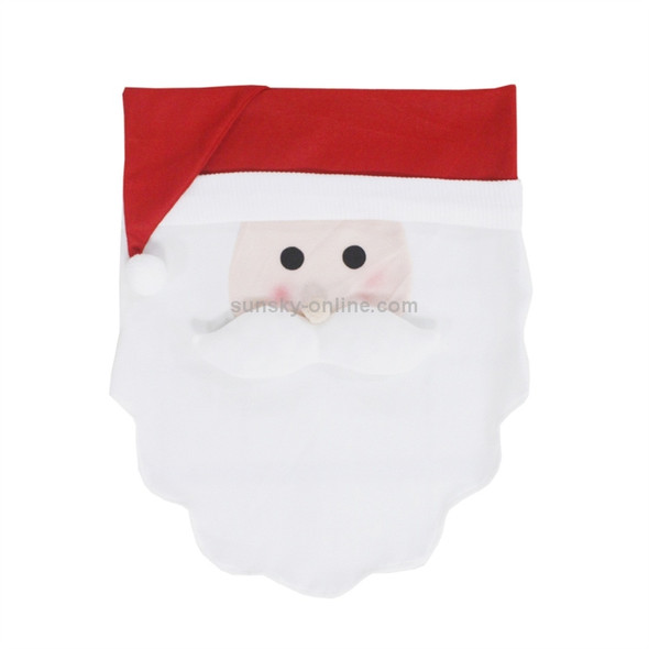 Santa Claus Pattern Dinner Table Chair Cover Christmas Decoration