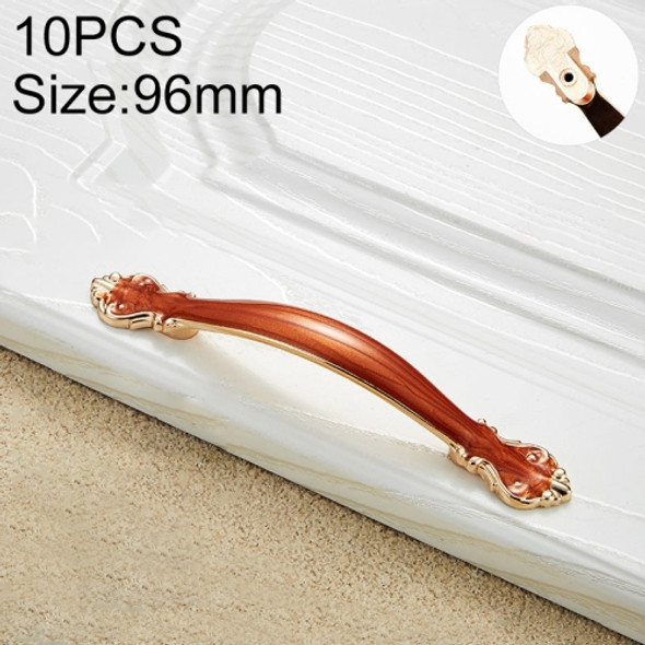 10 PCS 6032B_96 Red Amber Paint Closet Cabinet Handle Pitch: 96mm