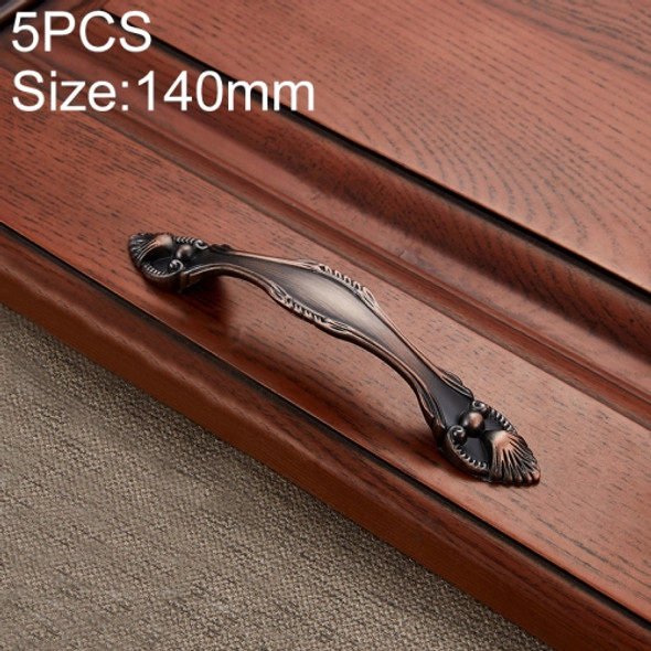 5 PCS 6566-96 Zinc Alloy European Classic Style Cabinet Handle (Red)