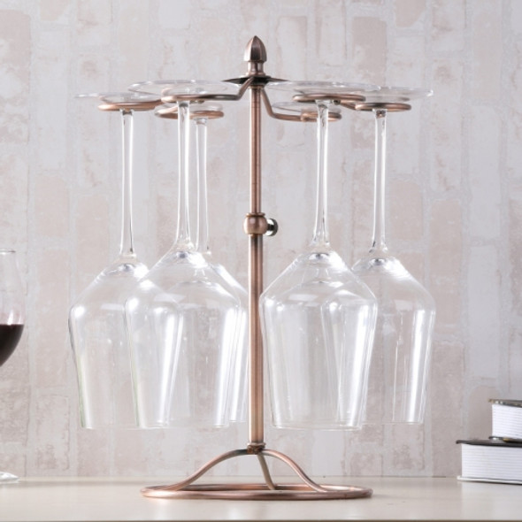 Iron Hanging Wine Glass Shelf Drain Rack Telescopic Cup Holder