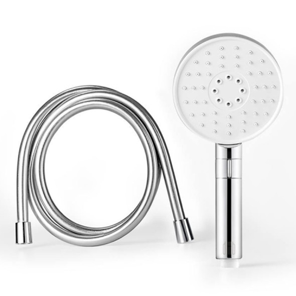 Original Xiaomi Bath Pressurized Lotus Head Faucet Shower Head Flexible Pipe Set(White)