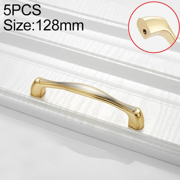 5 PCS 4092-128 Double Gold Zinc Alloy Cabinet Drawer Door Handle