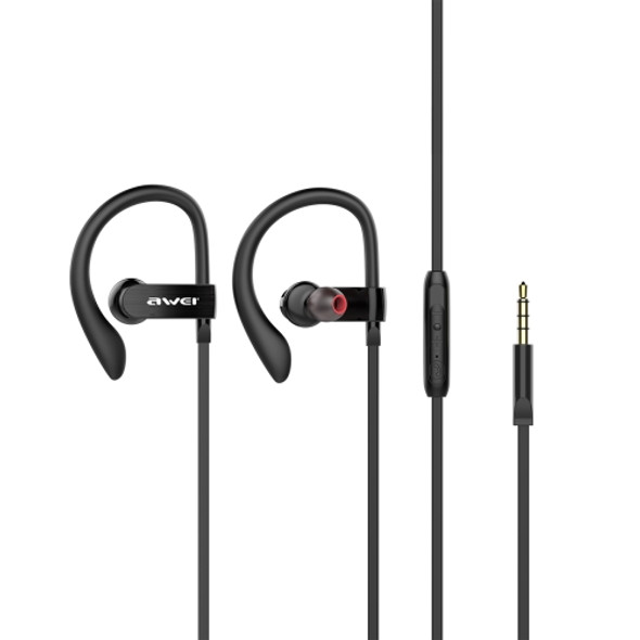 AWEI ES-160I HIFI Hanging Music Earphone (Black)