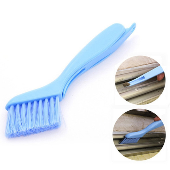 Multi-function Kitchen Groove Crevice Cleaning Brush Foldable Plastic Brush Kitchen Cleaning Tool Random Color(Random Color)