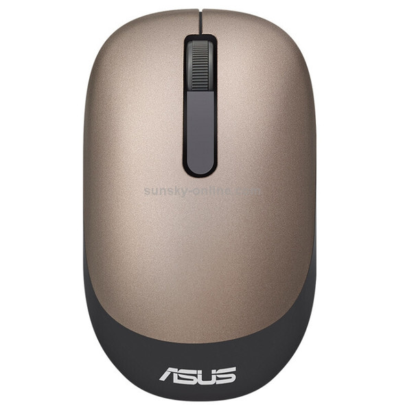 ASUS WT205 2.4GHz Wireless 1200DPI Optical Mouse with Receiver Storage Bin (Gold)