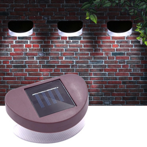2 PCS Outdoor Garden Solar Powered Light Gutter IP65 Waterproof Fence Path Wall Lamp